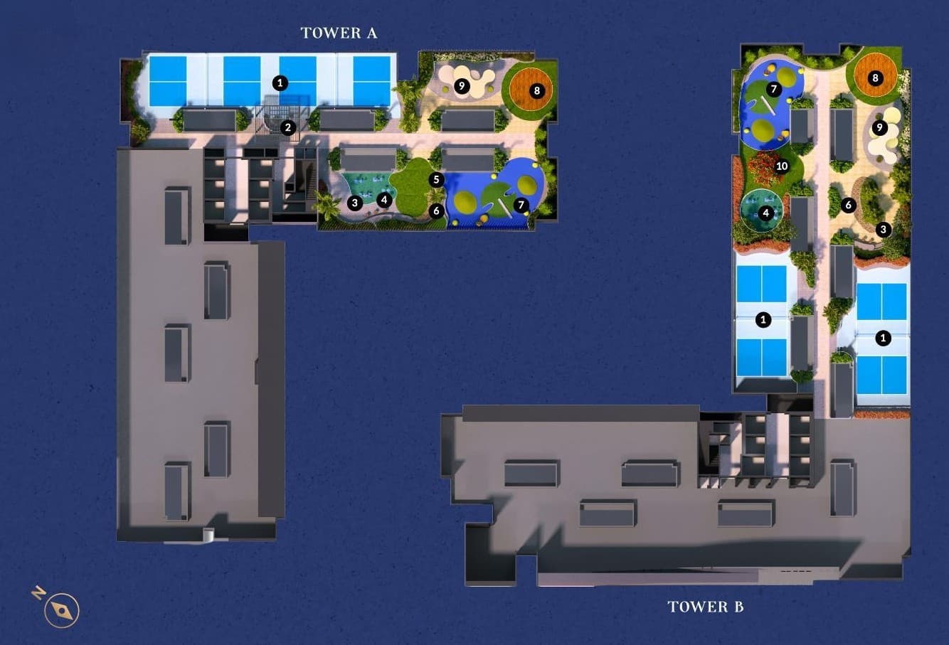 The Iconic by PGB proposed rooftop facilities site plan