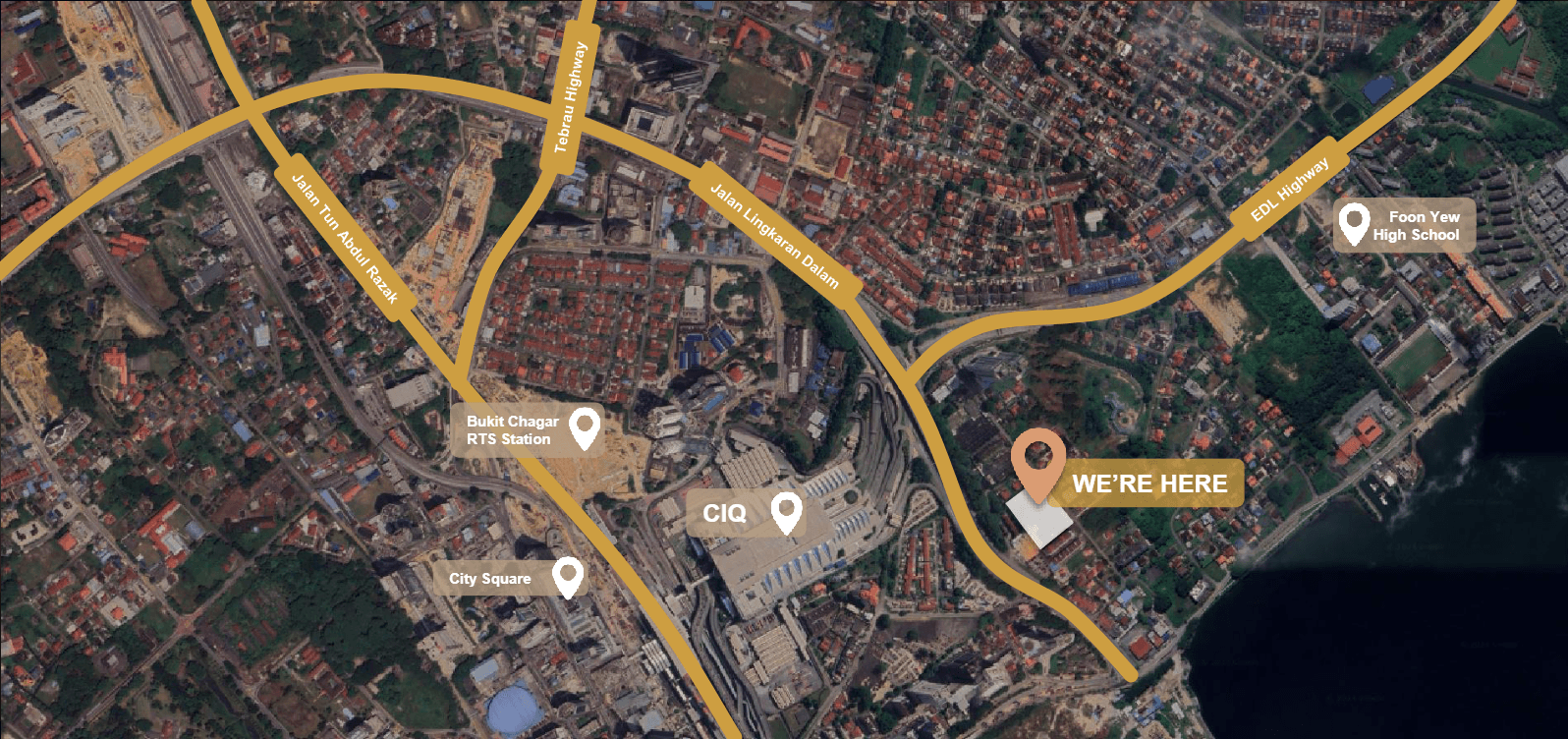 The Iconic by PGB location map near Bukit Chagar RTS