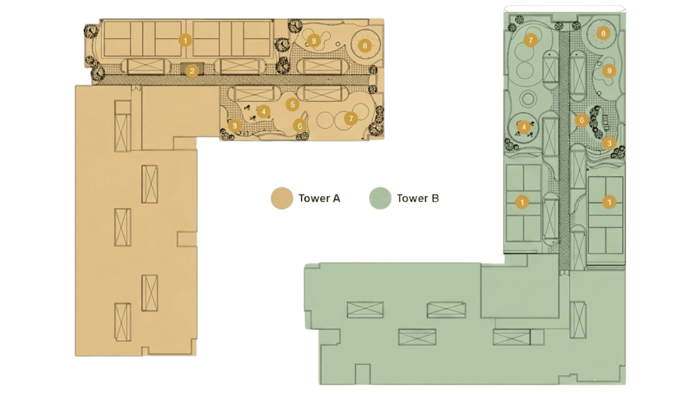 The Iconic by PGB rooftop facilities plan